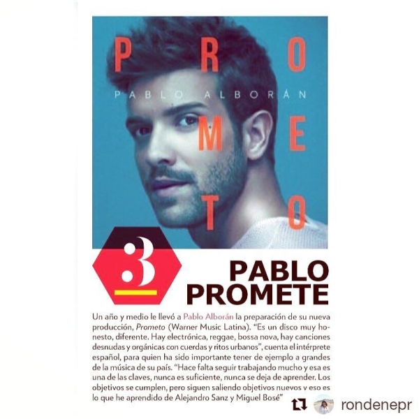 @rondenepr @pabloalboran en la nueva edición de @peopleenespanol. Solo faltan 1️⃣3️⃣ días para el esperado llanzamiento de su nuevo álbum #Prometo. 🙌🏼🙌🏼🙌🏼🙌🏼
