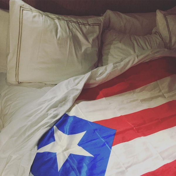 Así duermo hoy Gracias Puerto Rico!!!!
